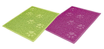 Килимок під туалет для котів, 40x30 см, кольори: зелений або рожевий)