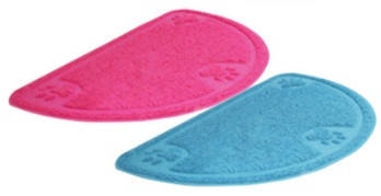 Коврик под туалет для котов, 60x36см, (цвета: синий или розовый)