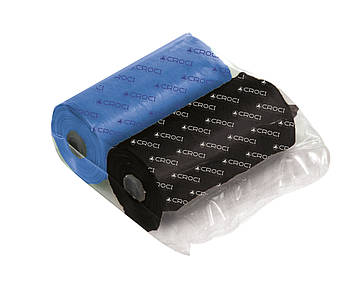 Пакети для собачих фекалій, 2штх20пак, кольорові чорний/синій