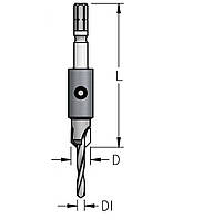 Зенковки WPW D2,4/9,5 з хвостовиком Centrotec® і свердлом HSS (AF02404D)