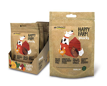 Ласощі м'ясне HAPPY FARM, картопля з куркою , 80гр,