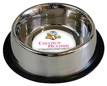 Миска CROCI Мас антиковзка метал, 0,9 л, 24см