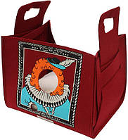 Диван-сумка для животного Popcat King Bordeaux, бордовый, 35х25х30см