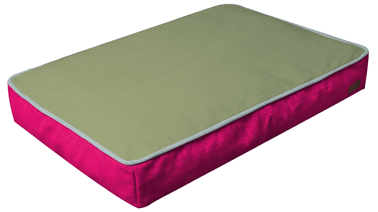 Подушка для тварин COZY FUXIA, прямокутна, рожево-сіра, 55х55х10см