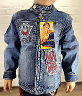 Піджак джинсовий підлітковий 60121 синій S.M.L.XL
