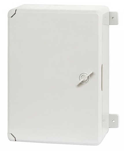 Пластиковый щит  с монтажной панелью IP65 влагозащищенный 200х300х130 непрозрачная дверца