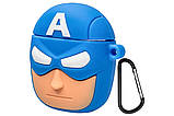 Чохол для навушників AirPods 1/2 Captain America, фото 3