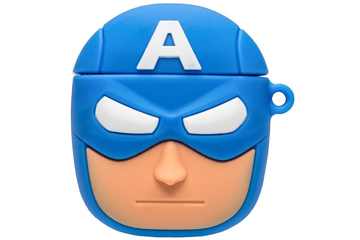 Чохол для навушників AirPods 1/2 Captain America