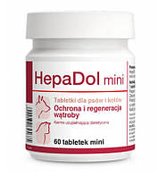 Dolfos HepaDol mini (ГепаДол Долфос мини) защита и регенерация печени для мелких собак и кошек 60таб