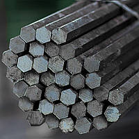 Шестигранник стальной горячекатанный № 34 мм ст. 20, 35, 45, 40Х длина от 3 до 6 м