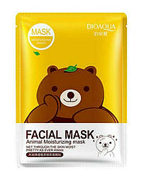 Маска Bioaqua Facial Mask Animal з есенцією зеленого чаю