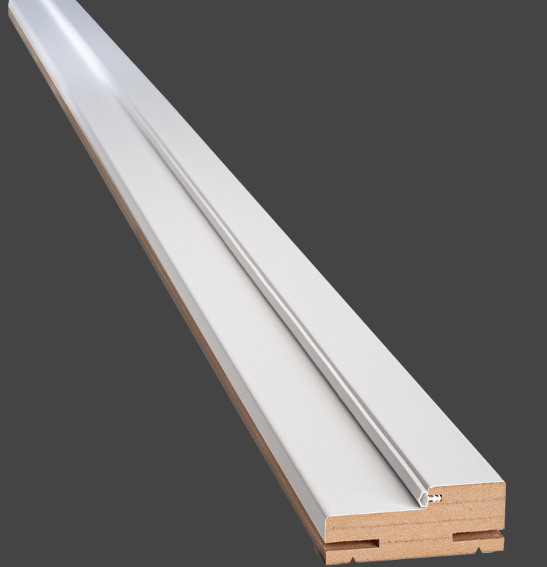 Телескопічна коробка ПП Преміум дерев'яна, 80х32 мм Білий матовий Новий стиль, фото 1