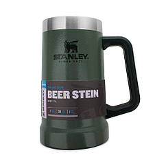 Термокружка пивная Stanley Adventure Stein Hammertone Green 0.7 л (10-02874-033)