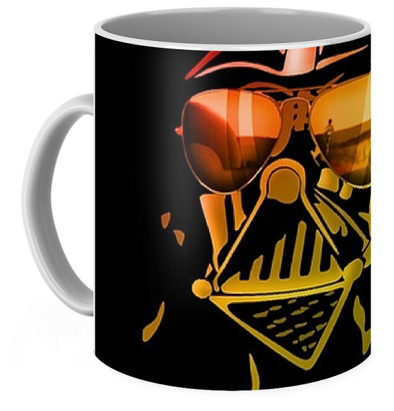Кухоль Geek Land біла Зоряні війни Star Wars Дарт Вейдер в окулярах SW.002.82
