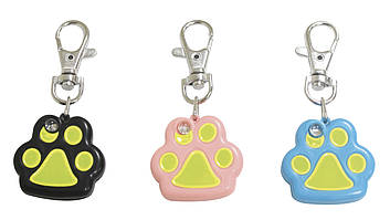 LED брелок на нашийник Лапка, 3,5x3,2x0,8см,