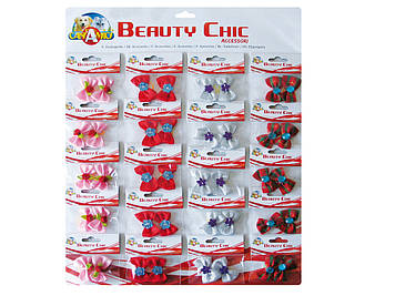 Бантики для собак 35мм, 2шт. в упак./20 шт. на планшеті(4 види)/(ціна за 2 бантика)