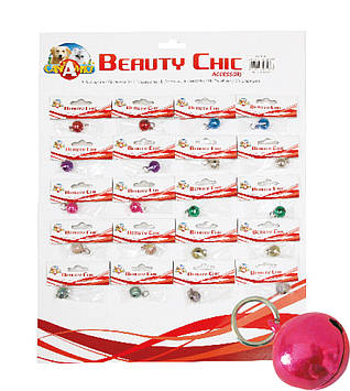 Дзвіночки для собак 13мм,1шт. в упак./20 шт. на планшеті(10 кольорів)/