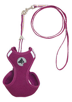 Набір HIKING PARURE, регульована шлея + повідець, фіолетовий, нейлон,