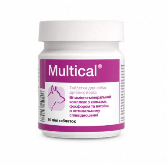 Dolfos Multical mini 90таб — вітаміни для собак Долфос Мультикаль