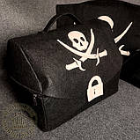 Подарунковий лазневий набір "Пірат". Чоловічий комплект для лазні та сауни, фото 3