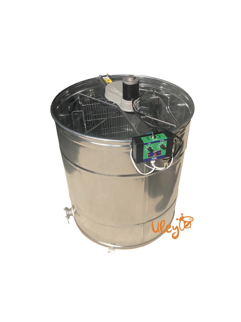 Оцинкована медогонка 4-х рамкову, поворотна. З ЕЛЕКТРОПРИВОДОМ "Pulse", фото 1