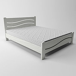 Ліжко дерев'яне Женева односпальне (масив ясеня)