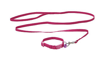 Набір нашийник+повідець MINI, 2 кольори, нейлон, 16-24х0,8см / 0,8х120см