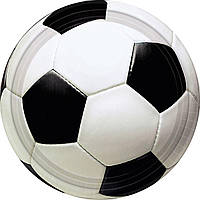 Тарілки паперові стиль "Футбол", 8 шт, 18 см, Набор тарелок "Футбол" 1502-3265