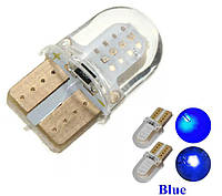 Світлодіодні LED лампочки HL37 з цоколем T10 (W5W, 9V-12V, СИНІ), безцокольні лід лампи в габарити / 2шт