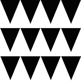 Гірлянда стиль "Однотонна", чорна, 450 см, Гирлянда - вымпел "Черная" 1505-3182