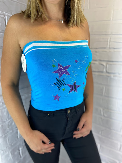 Жіночий топ "Зірка" блакитний