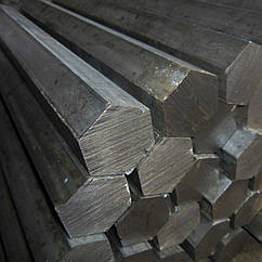 Шестигранник сталевий калібрований No 32 мм ст. 20, 35, 45, 40Х довжина від 3 до 6 м