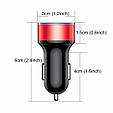 Автомобільний зарядний 2хUSB (12-24В, 5.4А) + Вольтметр / Швидка зарядка QC 3.0 + підсвічування - BLACK, фото 9