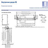 Двері внутрішня сталева ZK 2-стулкова, фото 3