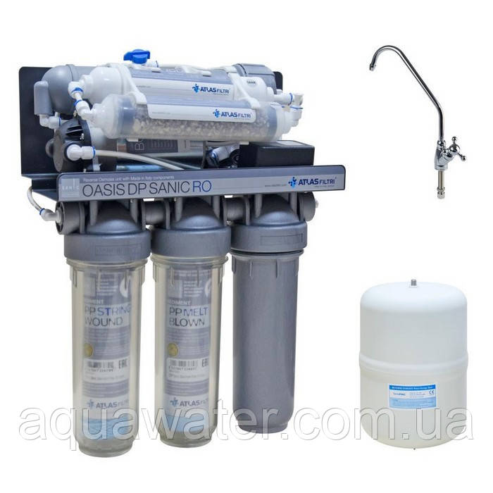 Фільтр зворотного осмосу Atlas Filtri Oasis DP Sanic Pump з помпою SE6075320, фото 1
