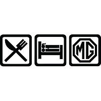 Вінілова наклейка на автомобіль - Eat Sleep MG