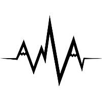 Вінілова наклейка на автомобіль - Пульс Гір