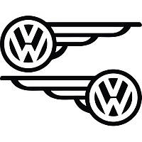 Набір вінілових наклейок на автомобіль - Volkswagen Крила (2шт)