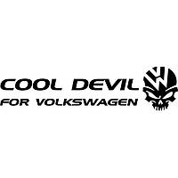 Вінілова наклейка на автомобіль - Cool for Devil Volkswagen
