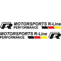 Набір вінілових наклейок на автомобіль - Motorsports R-Line Performance (2 шт.)