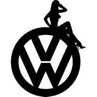 Виниловая наклейка на автомобиль - Volkswagen Девушка | VW Girl v5