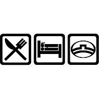 Вінілова наклейка на автомобіль - Eat Sleep Great Wall