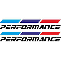 Набор виниловых наклеек на автомобиль - BMW Performance (2шт)