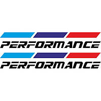 Набір вінілових наклейок на автомобіль - BMW Performance (2шт)