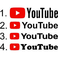 Вінілова наклейка - YouTube Назва Вашого каналу