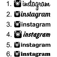 Вінілова наклейка - Instagram, Инстаграмм v2