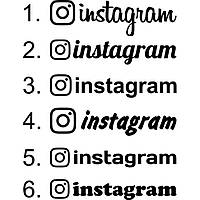 Вінілова наклейка - Instagram, Инстаграмм