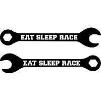 Набор виниловых наклеек на автомобиль - Eat Sleep Race (2шт)