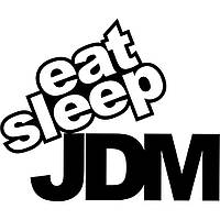 Виниловая наклейка на автомобиль - Eat Sleep JDM v2