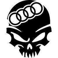 Вінілова наклейка на автомобіль - Audi Череп